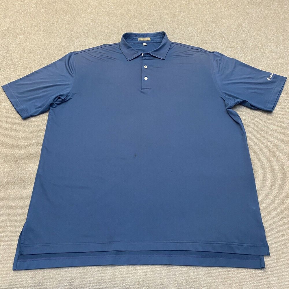 Peter Millar Polo Shirt Mens Extra Large Summer Comfort Club Legacy Texas‎ Logo